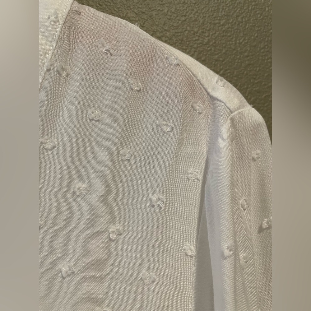 Jane and Delancey White Clip Dot